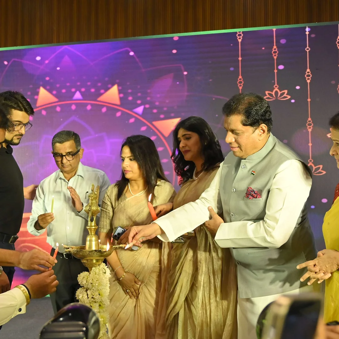Dignitaries and founders lighting the ceremonial lamp to inaugurate the Touch A Life Foundation Sparsa Annual Event